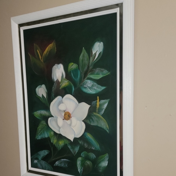 BEAUTIFUL VINTAGE OIL ON CANVAS PAINTING SIGNED BY LISETTE - Picture 9 of 11